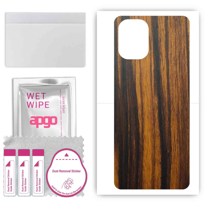 Съвместим с Tigerwood Umidigi A13 Pro устойчив на надраскване заден винилов филм