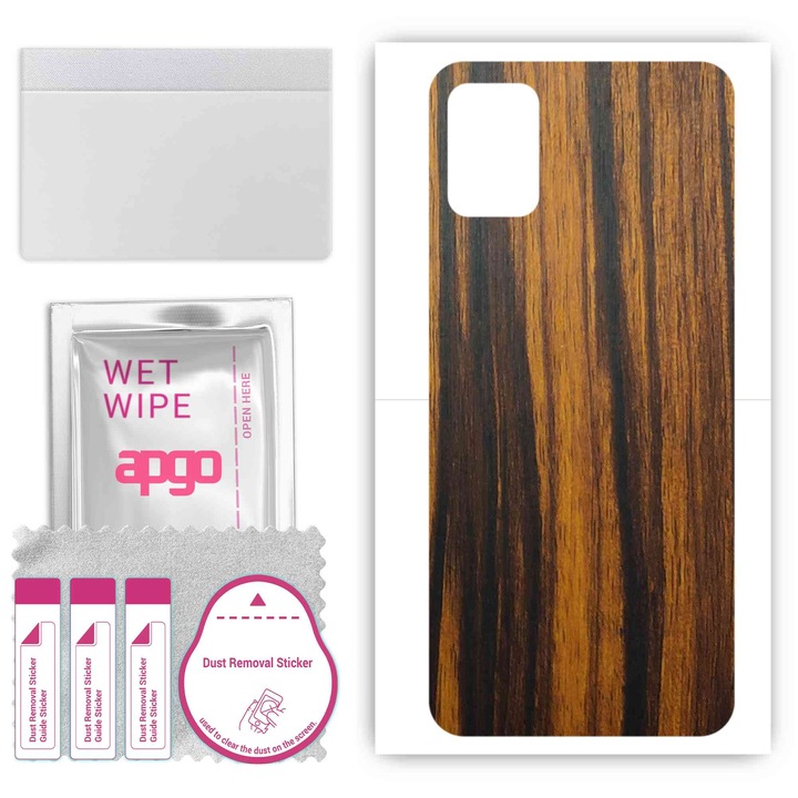 Съвместимо с Tigerwood Umidigi Power 5S устойчиво на надраскване задно винилово фолио