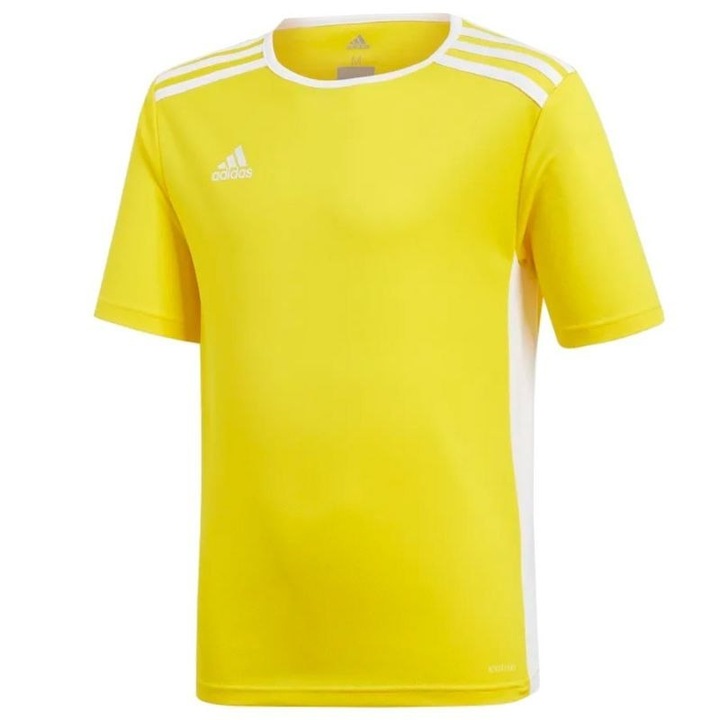 Детска спортна тениска, Adidas, Полиестер, Жълта, 176 СМ