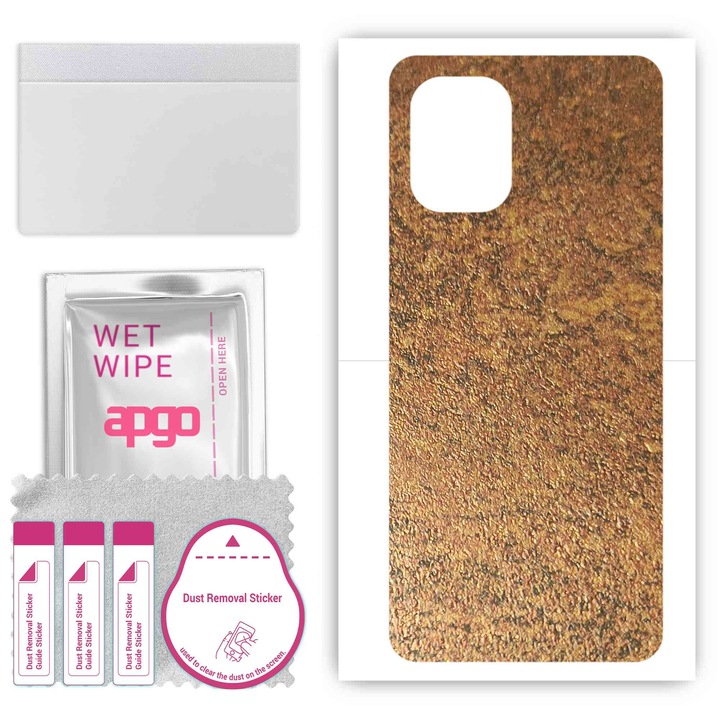 Задно винилово фолио, съвместимо с Umidigi C1, устойчиво на надраскване, ръждива мед