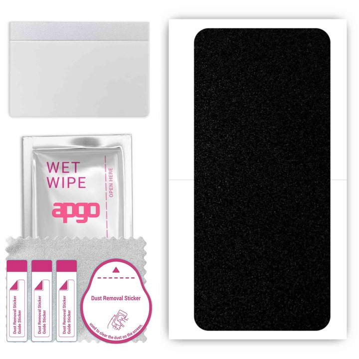 Задно винилово фолио, съвместимо с Umidigi F3, устойчиво на надраскване, матово черно