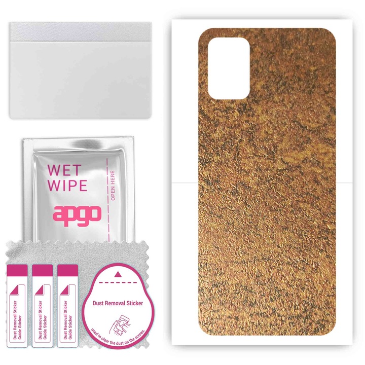 Задно винилово фолио, съвместимо с Umidigi Power 5, устойчиво на надраскване, ръждива мед