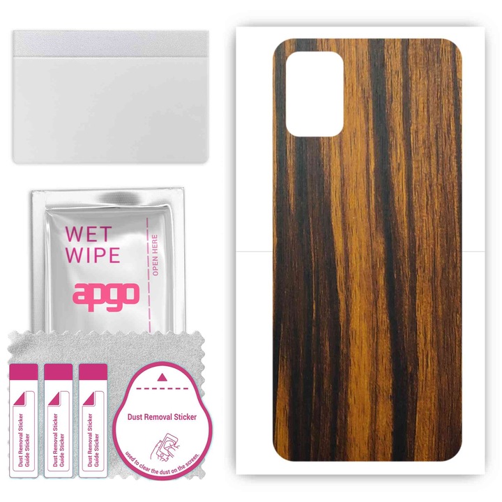 Съвместимо с Tigerwood Umidigi Power 5 устойчиво на надраскване задно винилово фолио