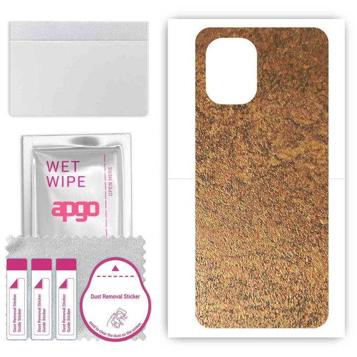 Задно винилово фолио, съвместимо с Umidigi Power 7, устойчиво на надраскване, ръждива мед