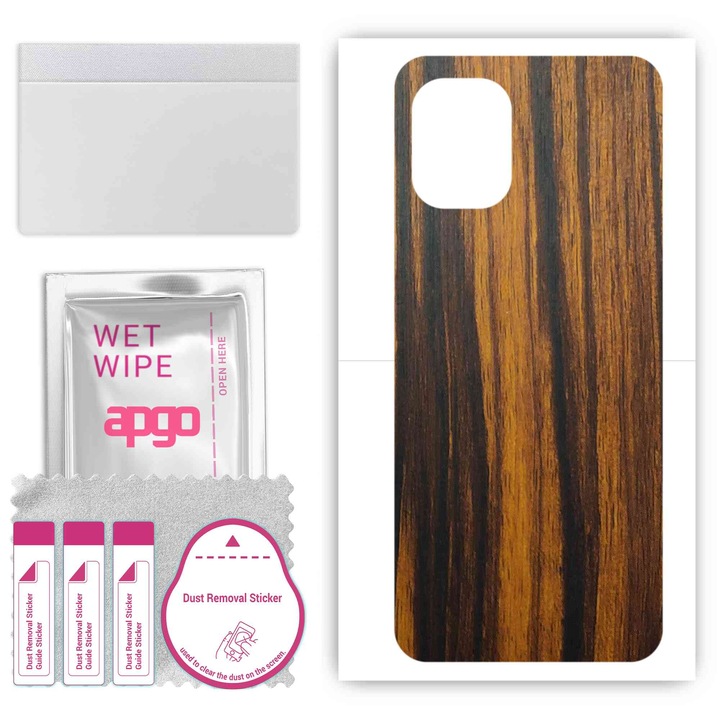 Съвместимо с Tigerwood Umidigi Power 7 Max устойчиво на надраскване задно винилово фолио