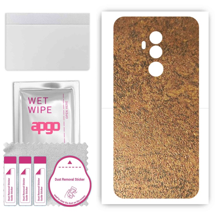 Задно винилово фолио, съвместимо с Umidigi Z2 Pro, устойчиво на надраскване, ръждива мед