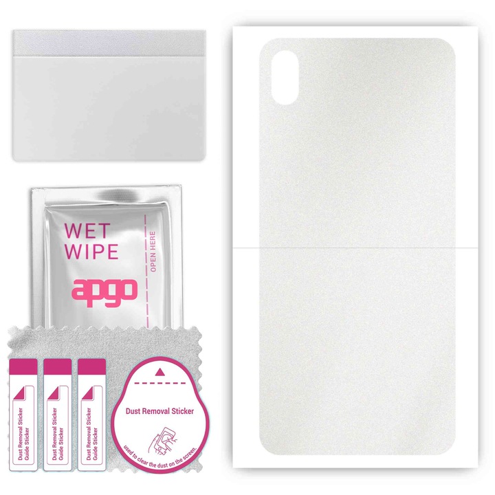 Винилово фолио за гърба, съвместимо с Umidigi Power, устойчиво на надраскване, прозрачно матово