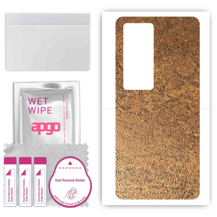 Задно винилово фолио, съвместимо с Vivo IQOO 9 SE, устойчиво на надраскване, ръждясала мед