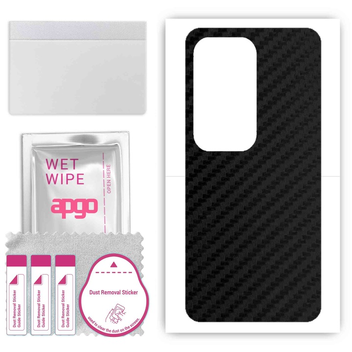 Съвместимо с въглеродно черно Vivo S17t устойчиво на надраскване задно винилово фолио