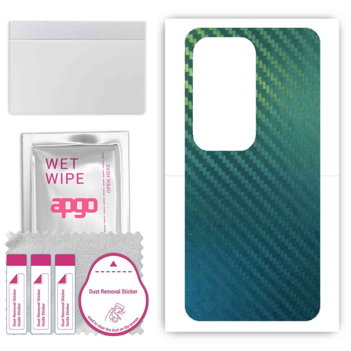 Устойчив на надраскване заден капак Carbon Chameleon CAKA1, съвместим с Vivo S17t