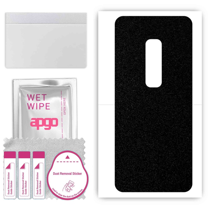 Задно винилово фолио, съвместимо с vivo V17 Pro, устойчиво на надраскване, матово черно