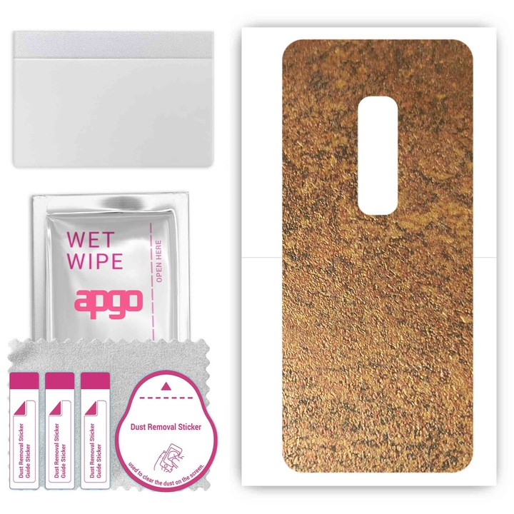 Задно винилово фолио, съвместимо с vivo V17 Pro, устойчиво на надраскване, ръждива мед