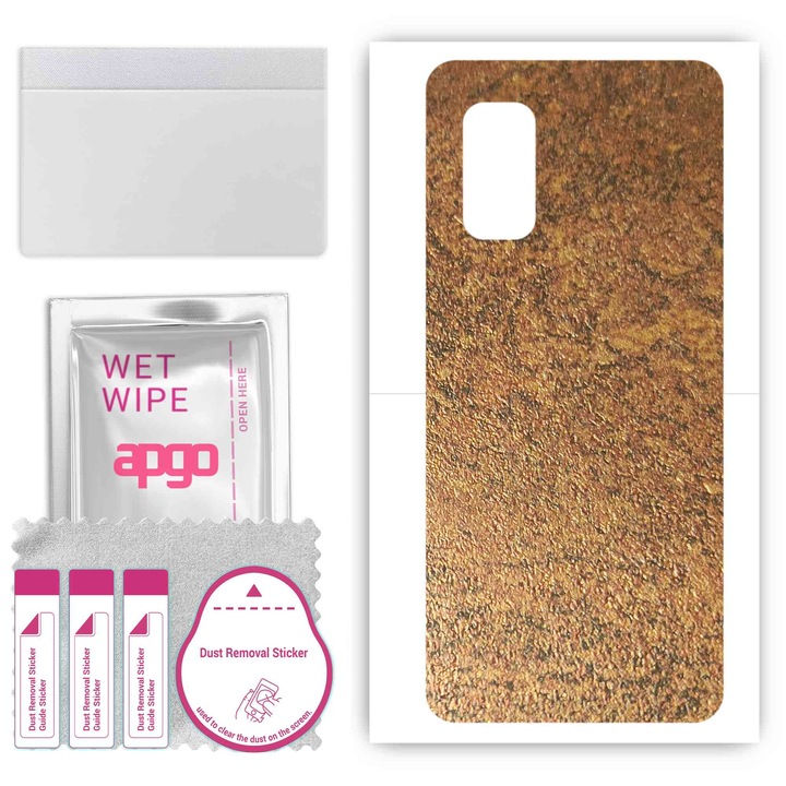 Задно винилово фолио, съвместимо с vivo V17, устойчиво на надраскване, ръждива мед