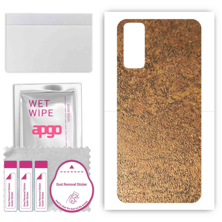 Задно винилово фолио, съвместимо с Vivo Y11s устойчива на надраскване ръждясала мед