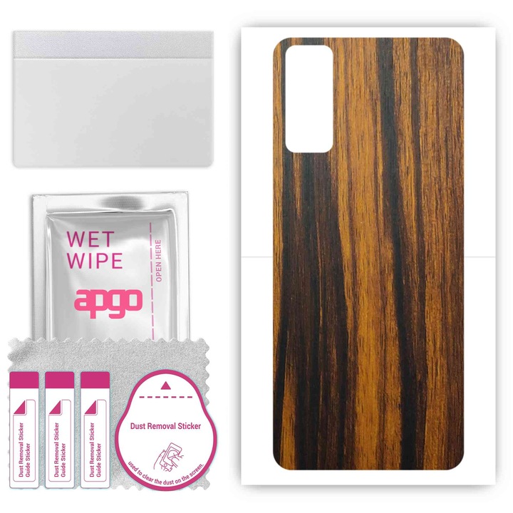 Съвместим с Tigerwood Vivo Y20i устойчив на надраскване заден винилов филм