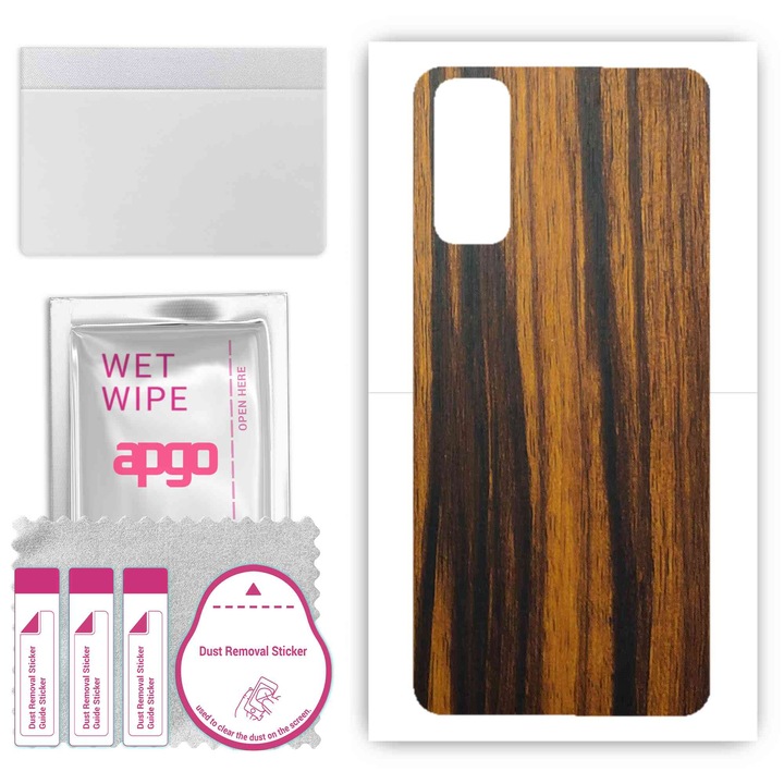 Съвместим с Tigerwood Vivo Y20s устойчив на надраскване заден винилов филм