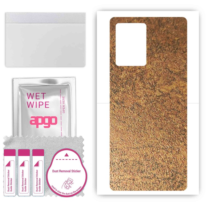 Задно винилово фолио, съвместимо с Vivo Y30 5G, устойчив на надраскване Rusty Copper