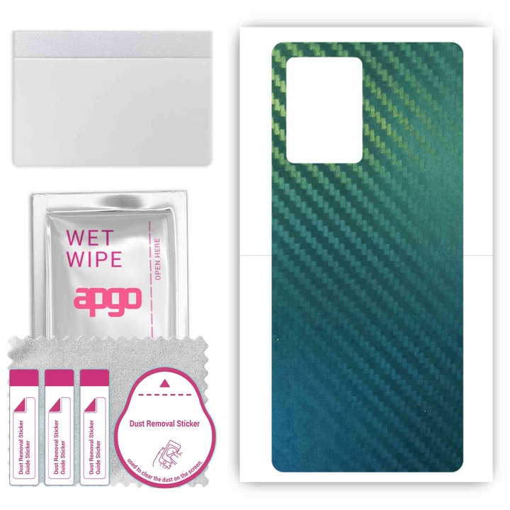 Заден капак, съвместим с Vivo Y30 5G Устойчив на надраскване Carbon Chameleon CAKA1