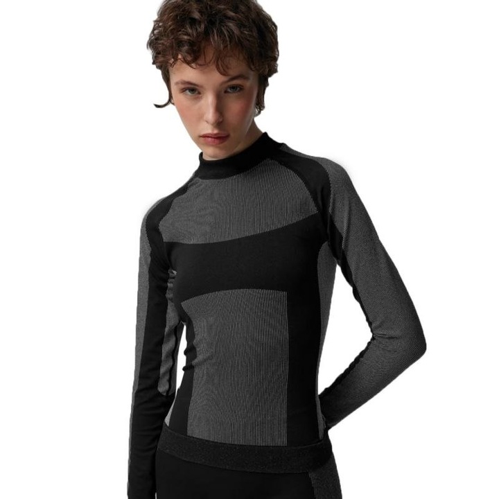 Спортна тениска, Outhorn, полиамид, черна, S/M