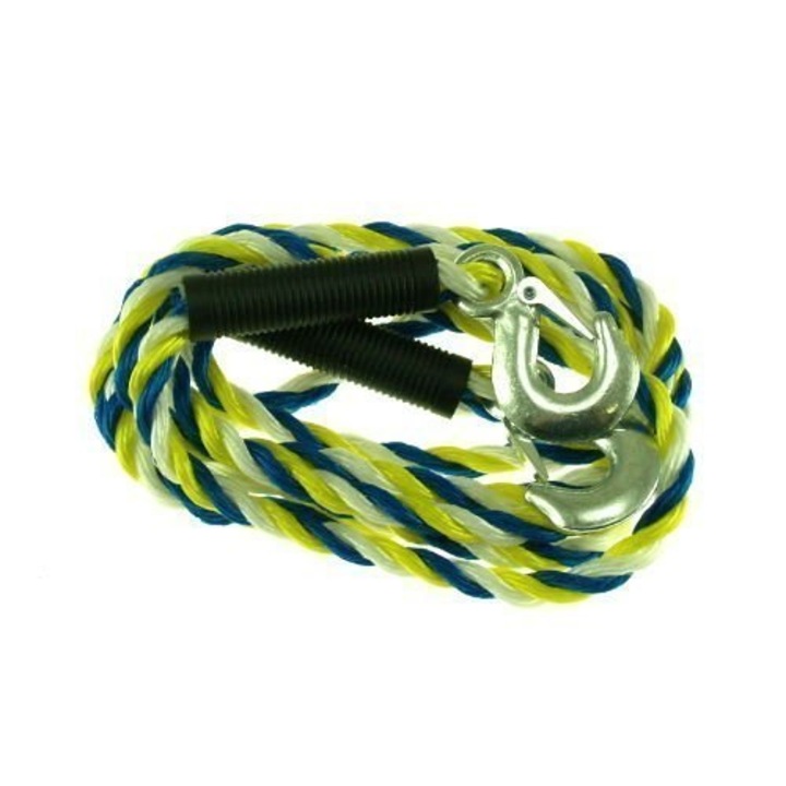 Въже за теглене, Звяр, 3,9 м, 3000 кг, Зелено