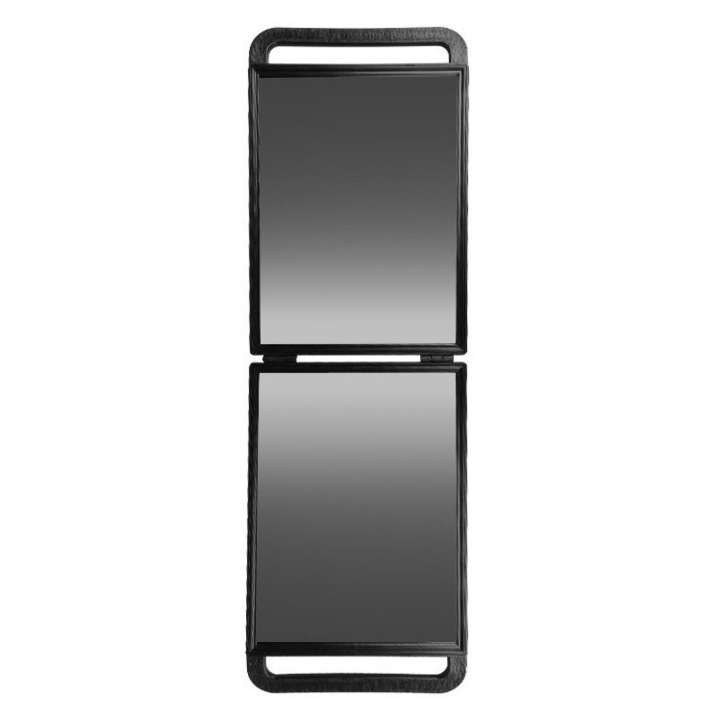 Фризьорско огледало, Activeshop, Пластмаса, Сгъваемо, 21x31 см, Черно