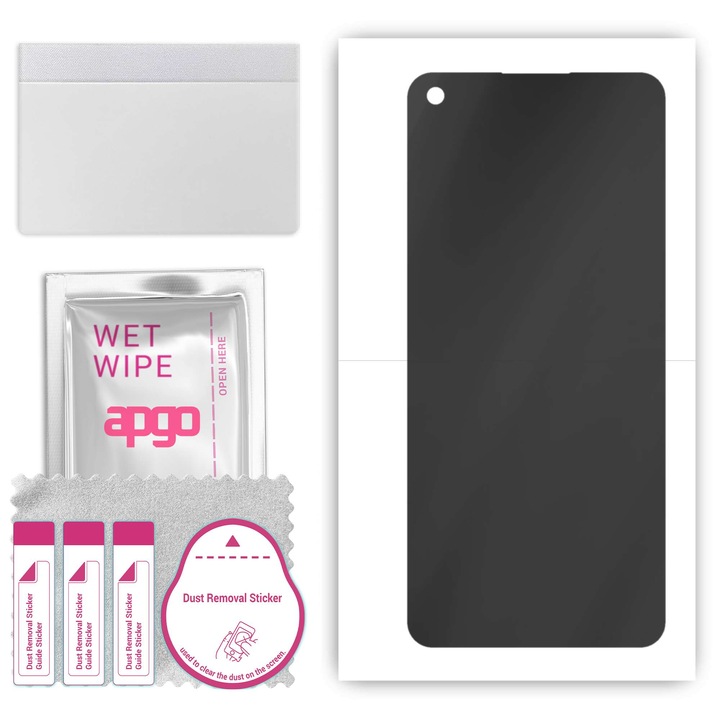 Protector de ecran pentru Oppo Reno8 4G, Anti Spy, film hidrogel, cu strat de pozitionare cu instalare usoara