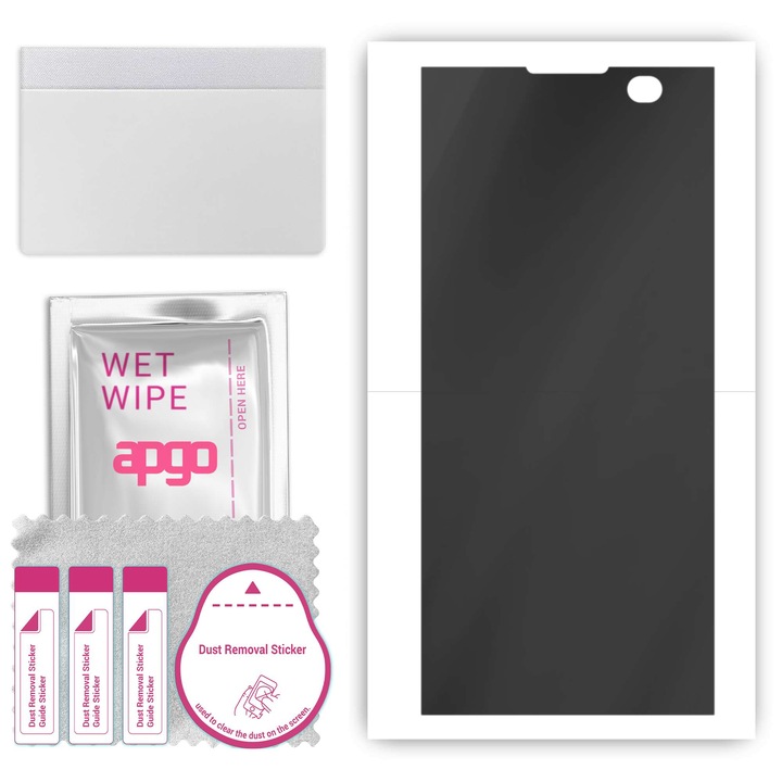 Protector de ecran pentru Sony Xperia XA2 Plus, Anti Spy, film hidrogel, cu strat de pozitionare cu instalare usoara