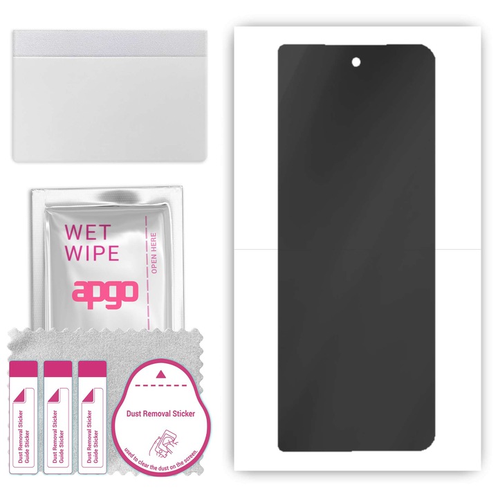 Protector de ecran pentru Samsung Galaxy Z Fold 3, Anti Spy, film hidrogel, cu strat de pozitionare cu instalare usoara