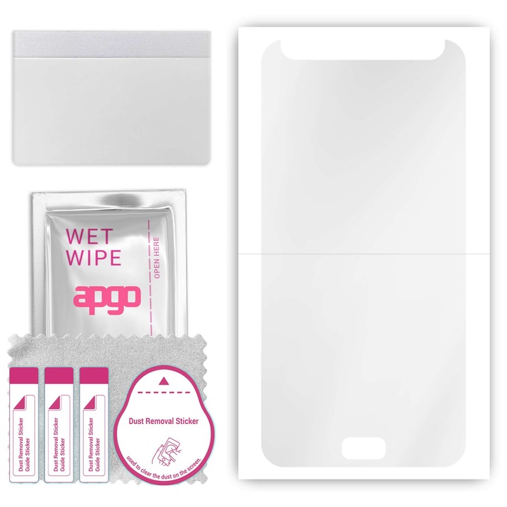 Screen Protector pentru Asus Zenfone 4 Selfie ZB553KL, film hidrogel, cu strat de pozitionare instalare usoara a stratului de pozitionare