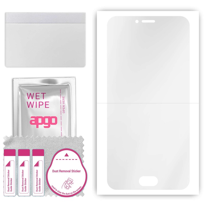 Screen Protector pentru Meizu M3, film hidrogel, cu strat de pozitionare instalate usoara a stratului de pozitionare