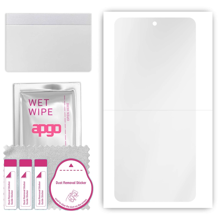 Screen Protector pentru Oppo Reno8 Pro+, film hidrogel, cu strat de pozitionare instalae usoara a stratului de pozitionare