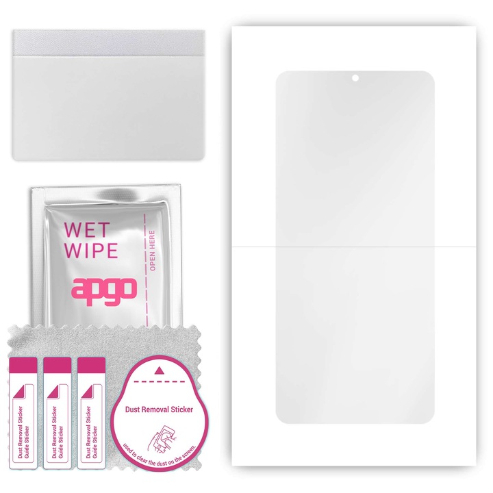 Screen Protector pentru Vivo V25 5G, film hidrogel, cu strat de pozitionare instalare usoara a stratului de pozitionare