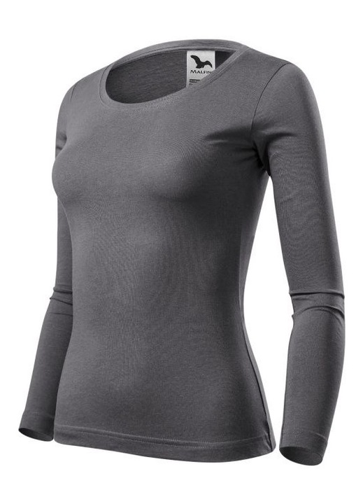 Bluza dama, MALFINI, Bumbac, Gri, Gri
