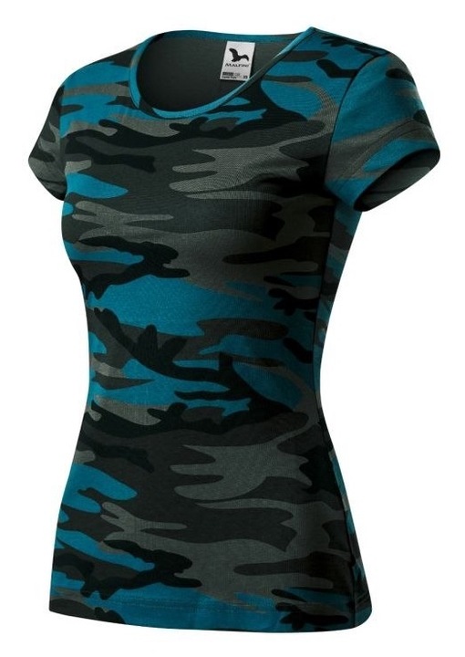 Tricou dama, MALFINI, Bumbac, Verde