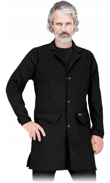 Halat de protectie pentru barbati, LEBER HOLLMAN, Negru, M