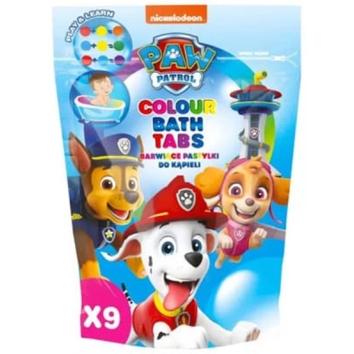 Set 9 bombe de baie Paw Patrol, Nickelodeon, Multicolor