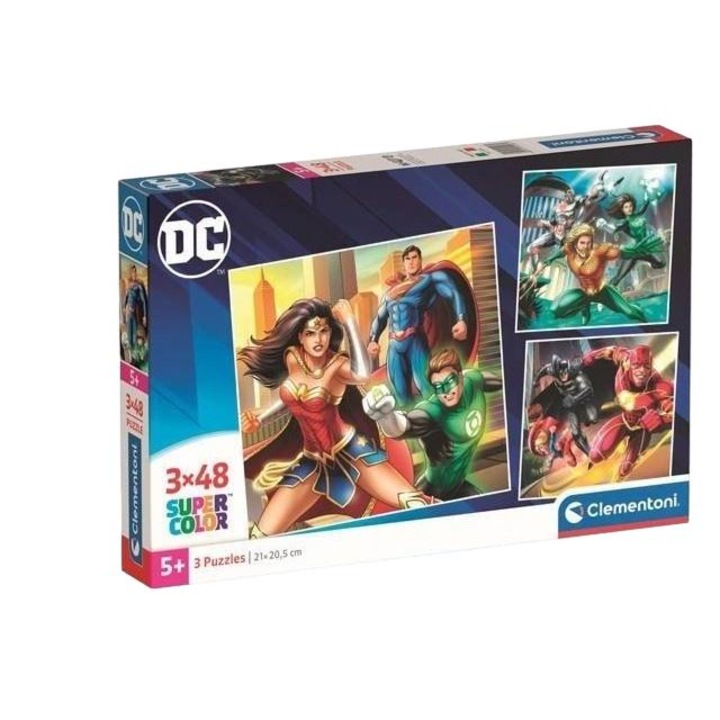 Clementoni 3 x 48 db-os puzzle - DC Comics Igazság Ligája (25296)