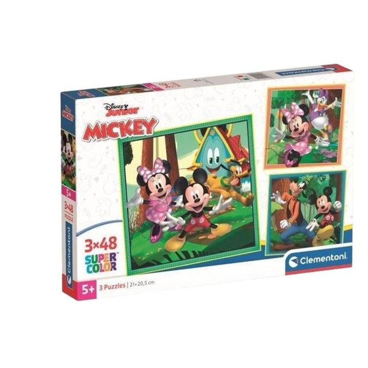 Clementoni 3 x 48 db-os puzzle - Mickey egér és barátai (25298)