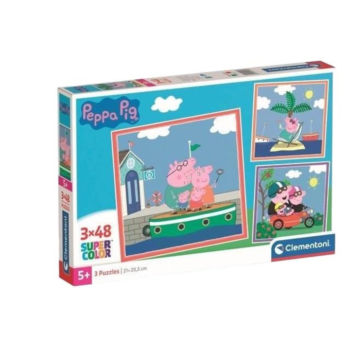 Clementoni 3 x 48 db-os puzzle - Peppa malac (25293)