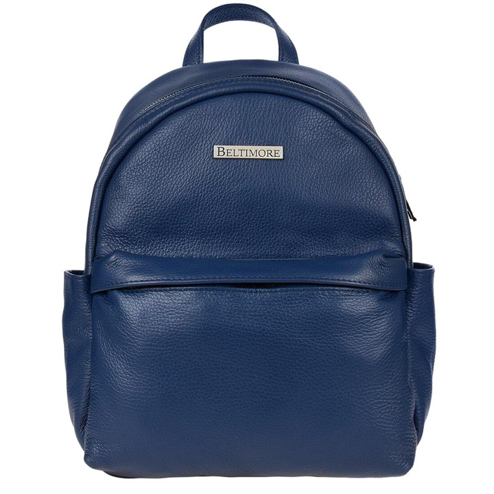 Дамска раница Beltimore Естествена кожа 30х25см Синя