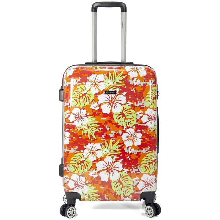 Troler Cabina Benzi BZ 5748, ABS, 4 Roti Duble, 57 cm, Portocaliu