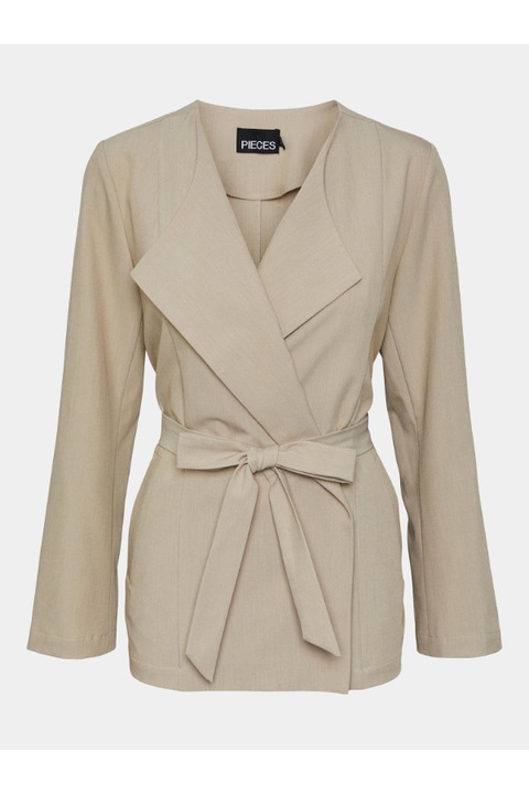 Sacou dama, Pieces, 303434908, Poliester, Bej