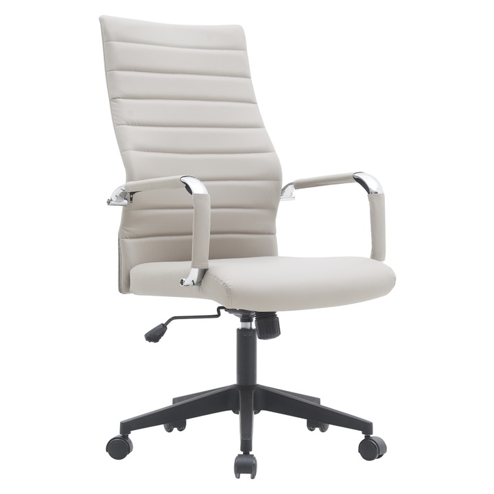 Офис стол таупе сиво кафяв Другос 55х62,5х103-113 см