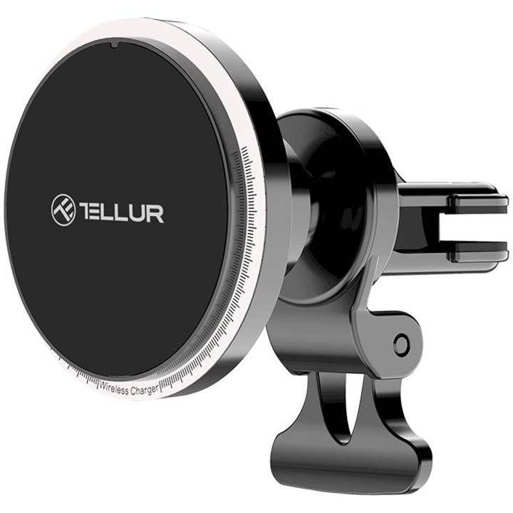 Tellur vezeték nélküli autós töltő, MagSafe kompatibilis, 15W, fekete