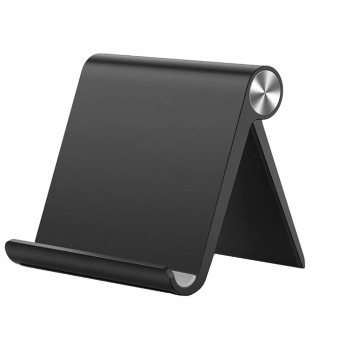 Fém telefontartó, fekete színű