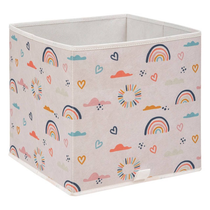 Cutie pentru jucarii RAINBOW, modele colorate, 29 x 29 x 29 cm