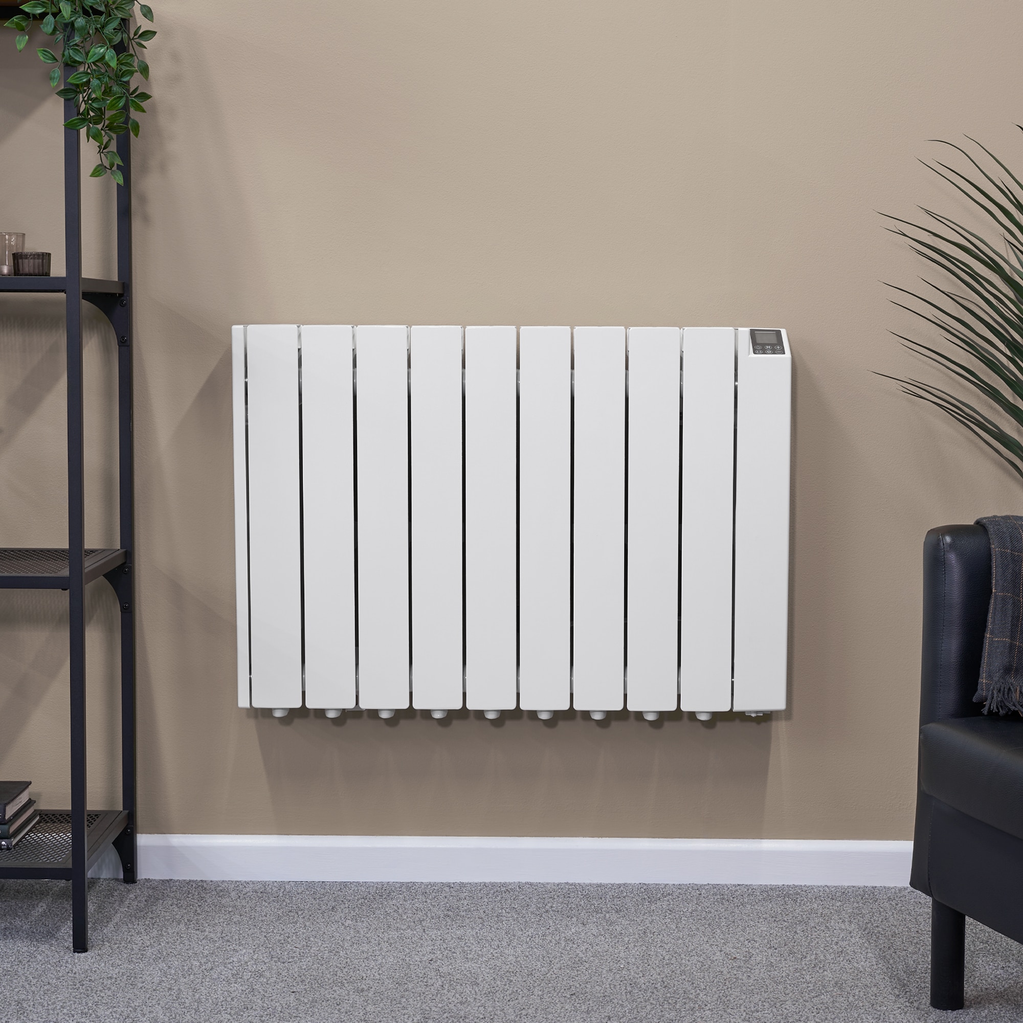 Radiator electric Adam Alba de 1500 W umplut cu ulei, alb - eMAG.ro