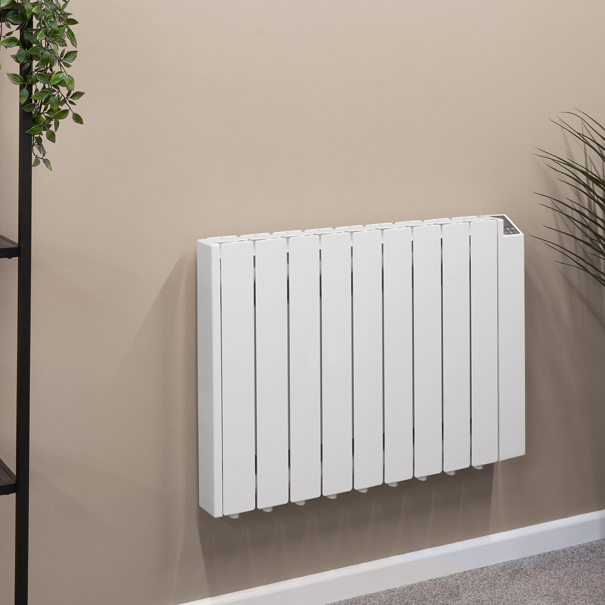 Radiator electric Adam Alba de 1500 W umplut cu ulei, alb - eMAG.ro