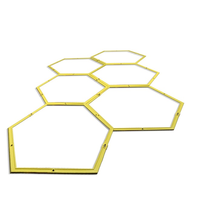 6 db-os karika készlet edzéshez, Dunlop, 65 x 57 cm, sárga
