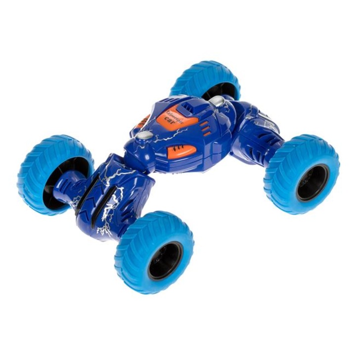 Vehicul jucarie Antbro® masinuta Stunt Action de cascadorii, albastru, 14.5 cm